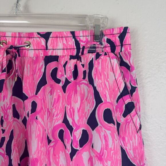 Lilly Pulitzer Flamingo Print Athletic Shorts - Picture 3 of 11